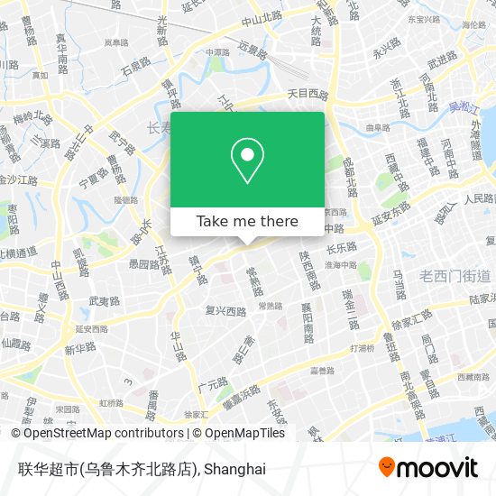 联华超市(乌鲁木齐北路店) map