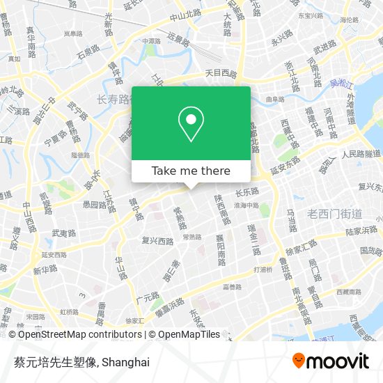 蔡元培先生塑像 map