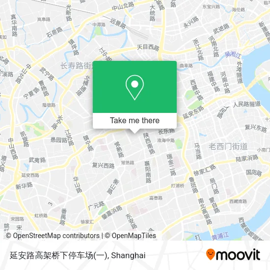 延安路高架桥下停车场(一) map