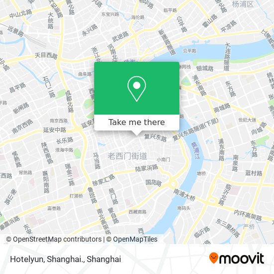 Hotelyun, Shanghai. map