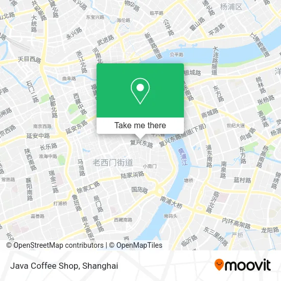 Java Coffee Shop map