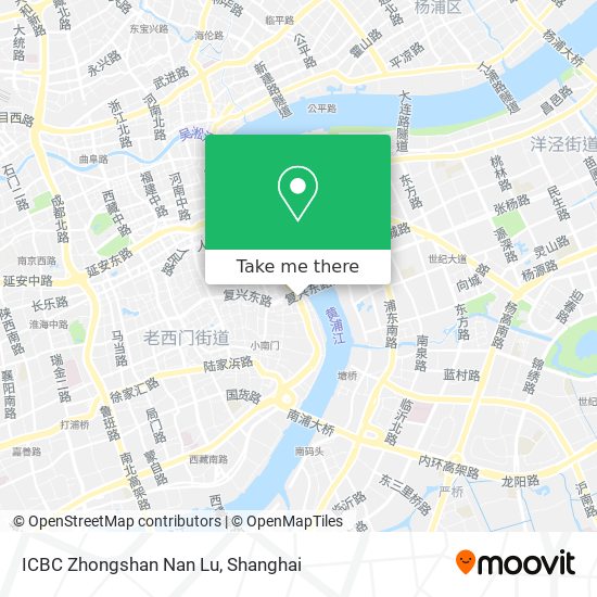 ICBC Zhongshan Nan Lu map