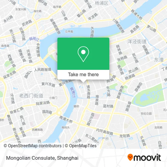 Mongolian Consulate map