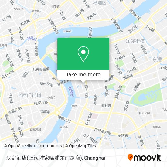 汉庭酒店(上海陆家嘴浦东南路店) map