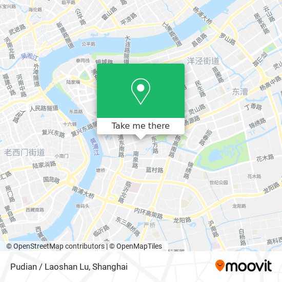 Pudian / Laoshan Lu map