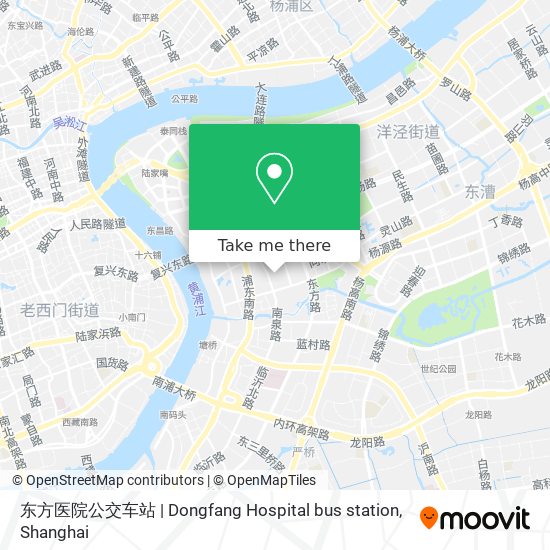 东方医院公交车站 | Dongfang Hospital bus station map