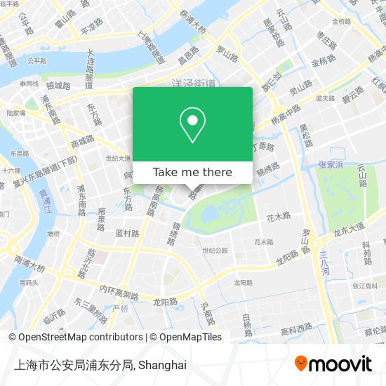 上海市公安局浦东分局 map