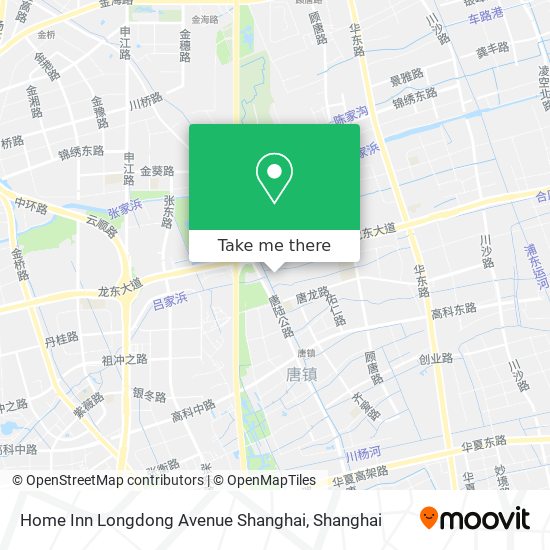 Home Inn Longdong Avenue Shanghai map