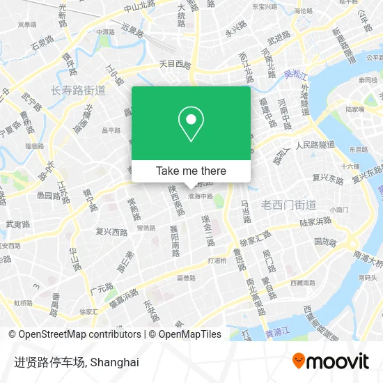 进贤路停车场 map