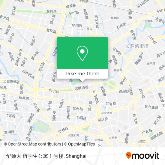 华师大 留学生公寓 1 号楼 map
