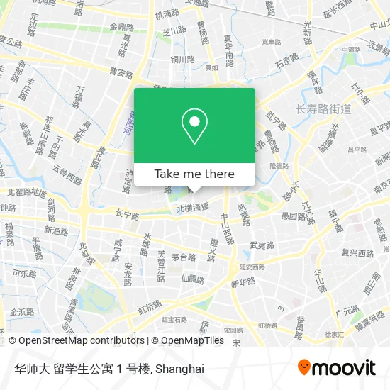 华师大 留学生公寓 1 号楼 map