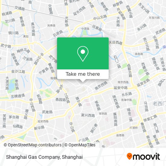 Shanghai Gas Company map