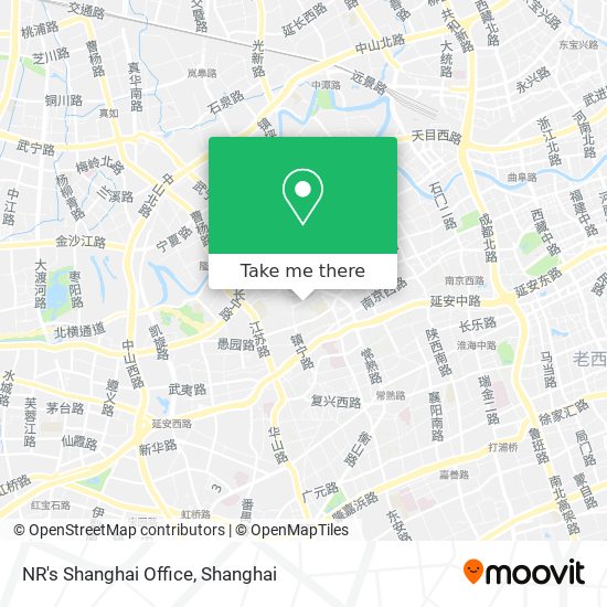 NR's Shanghai Office map