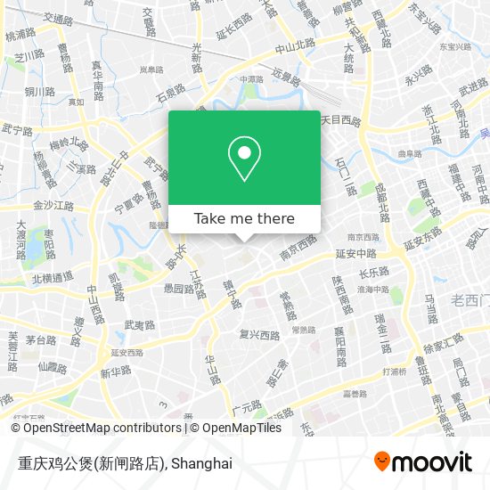 重庆鸡公煲(新闸路店) map