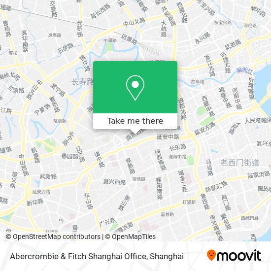 Abercrombie & Fitch Shanghai Office map