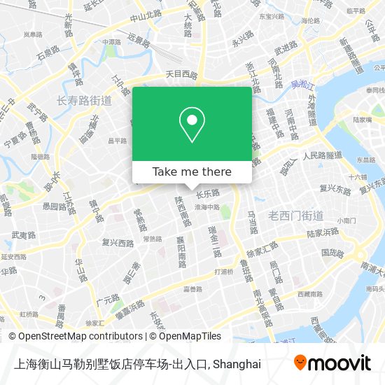 上海衡山马勒别墅饭店停车场-出入口 map