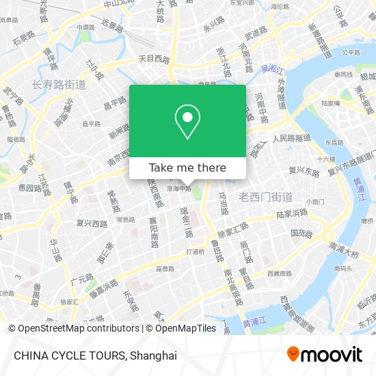 CHINA CYCLE TOURS map