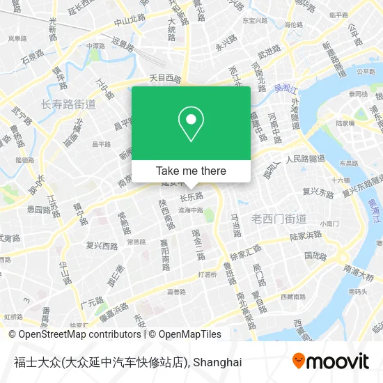 福士大众(大众延中汽车快修站店) map