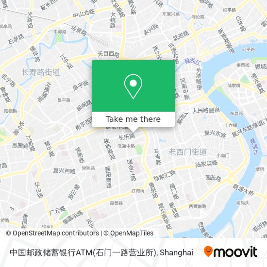 中国邮政储蓄银行ATM(石门一路营业所) map