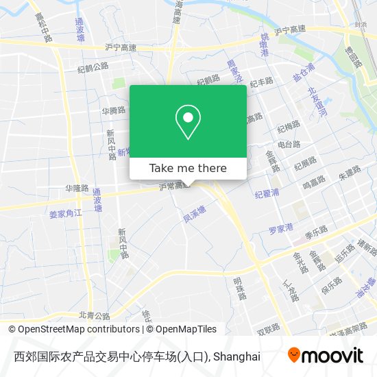 西郊国际农产品交易中心停车场(入口) map