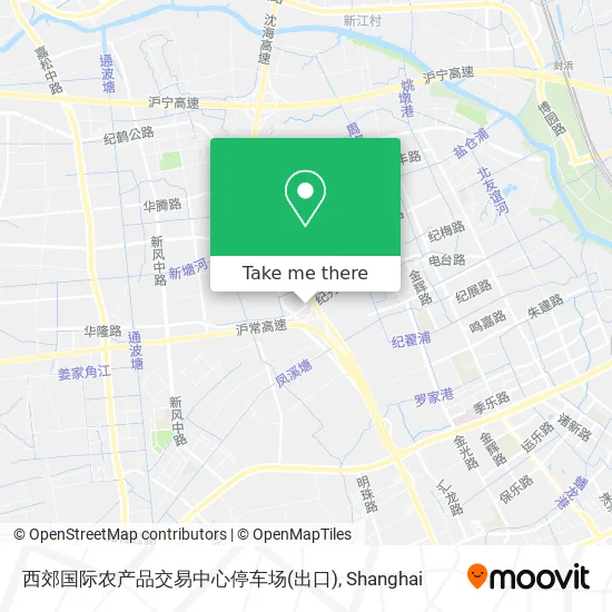 西郊国际农产品交易中心停车场(出口) map