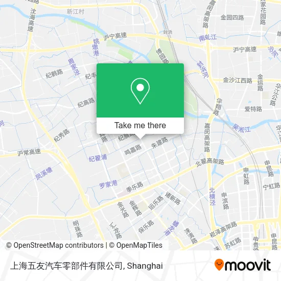 上海五友汽车零部件有限公司 map