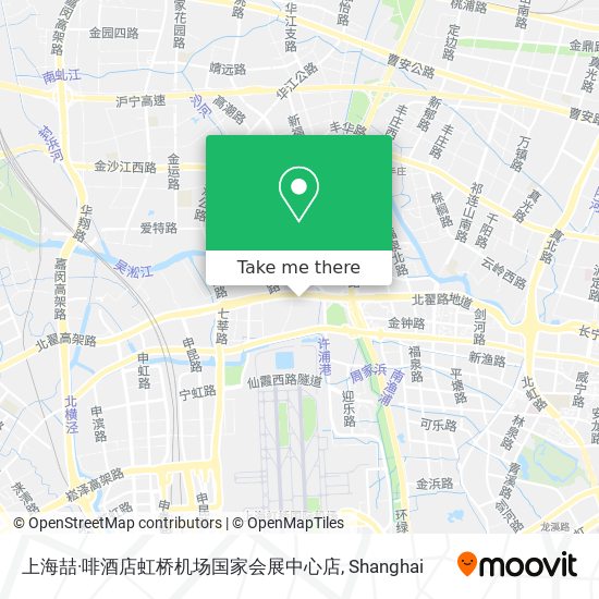 上海喆·啡酒店虹桥机场国家会展中心店 map