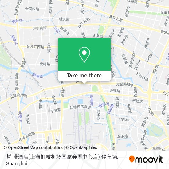 哲·啡酒店(上海虹桥机场国家会展中心店)-停车场 map