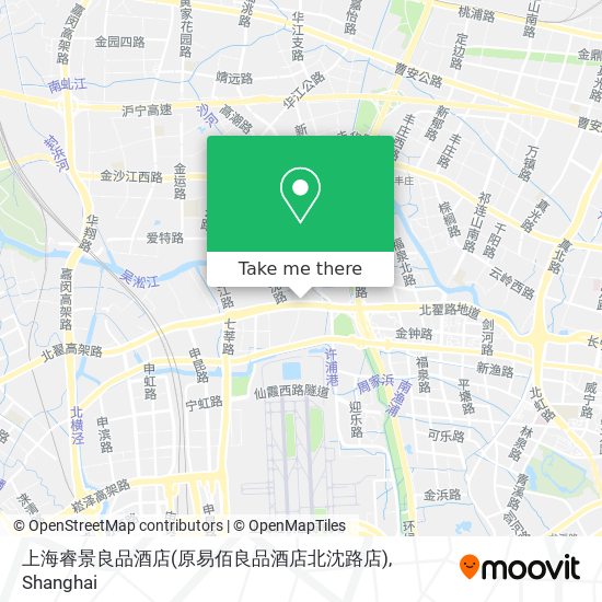 上海睿景良品酒店(原易佰良品酒店北沈路店) map