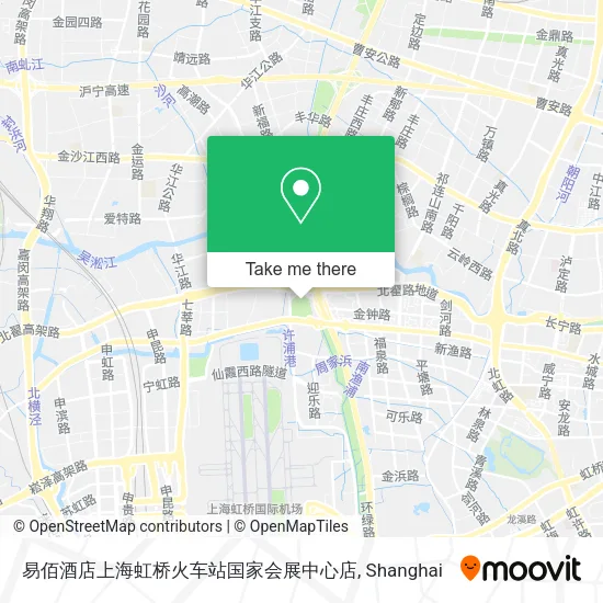 易佰酒店上海虹桥火车站国家会展中心店 map