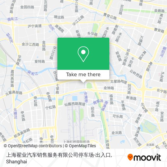 上海翟业汽车销售服务有限公司停车场-出入口 map