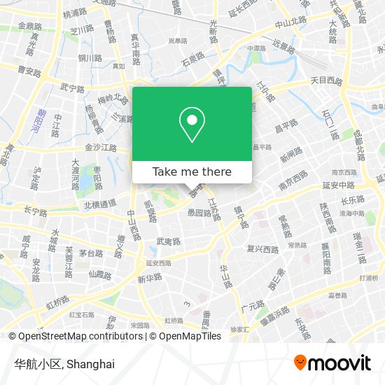 华航小区 map