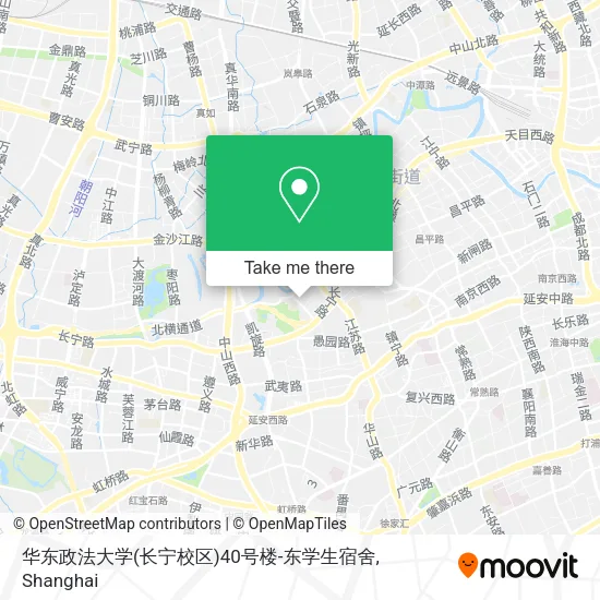 华东政法大学(长宁校区)40号楼-东学生宿舍 map