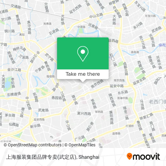 上海服装集团品牌专卖(武定店) map