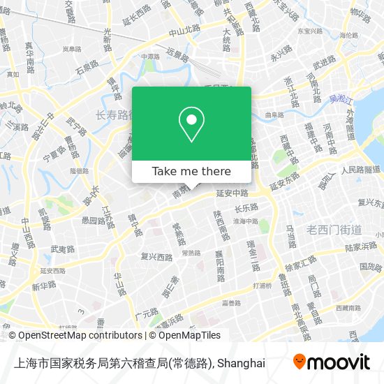 上海市国家税务局第六稽查局(常德路) map