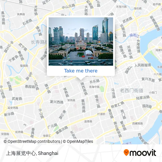 上海展览中心 map