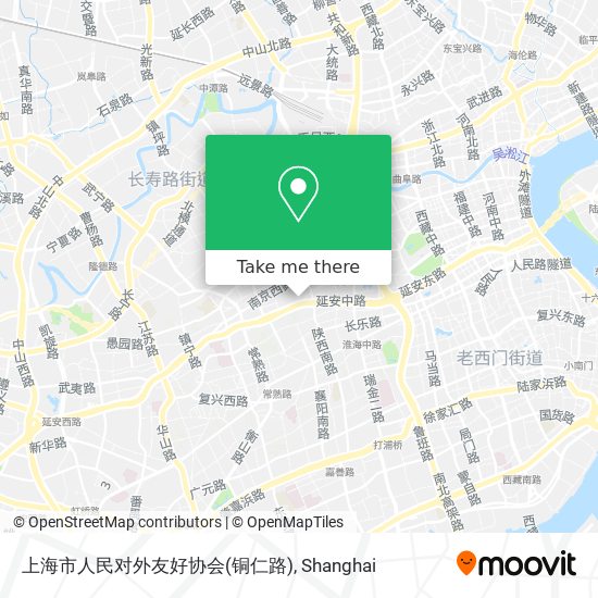 上海市人民对外友好协会(铜仁路) map