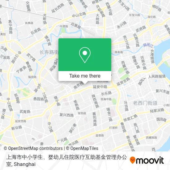 上海市中小学生、婴幼儿住院医疗互助基金管理办公室 map
