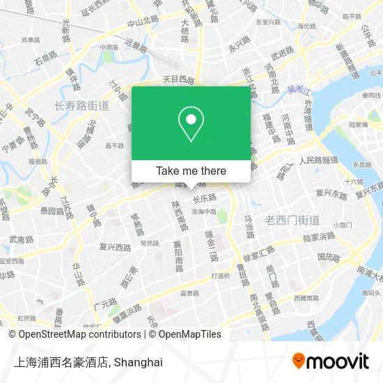 上海浦西名豪酒店 map