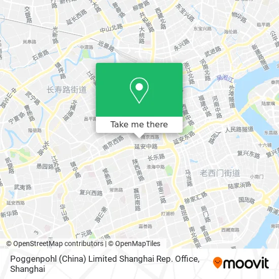 Poggenpohl (China) Limited Shanghai Rep. Office map