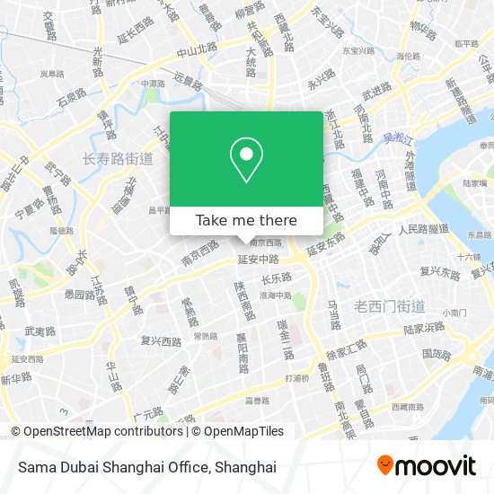 Sama Dubai Shanghai Office map
