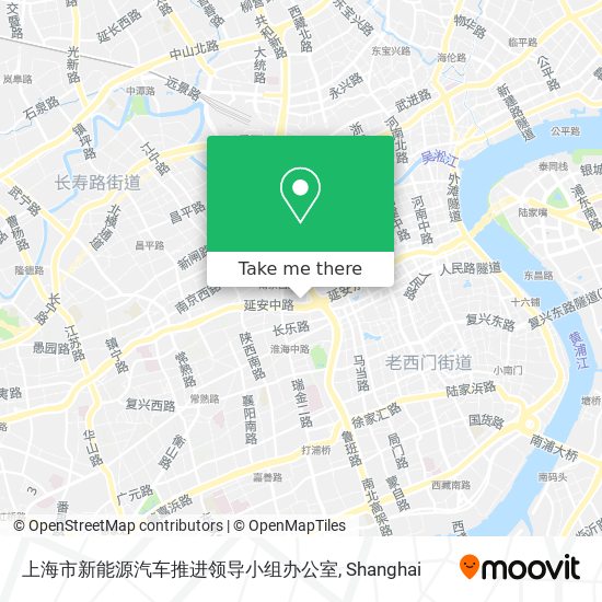 上海市新能源汽车推进领导小组办公室 map