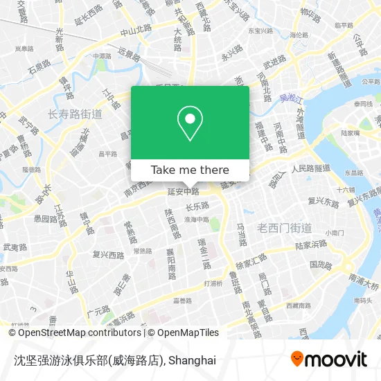 沈坚强游泳俱乐部(威海路店) map