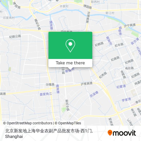 北京新发地上海华金农副产品批发市场-西1门 map