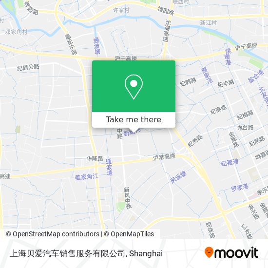 上海贝爱汽车销售服务有限公司 map