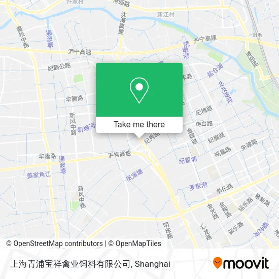 上海青浦宝祥禽业饲料有限公司 map