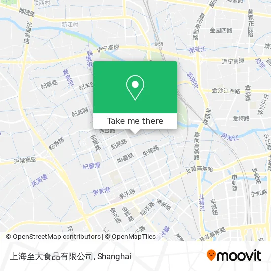 上海至大食品有限公司 map