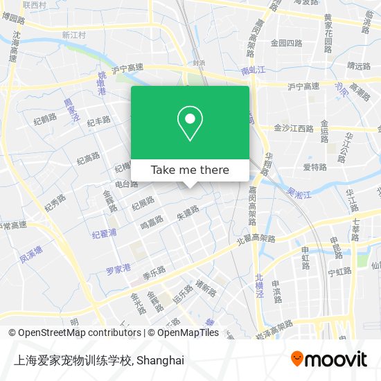 上海爱家宠物训练学校 map