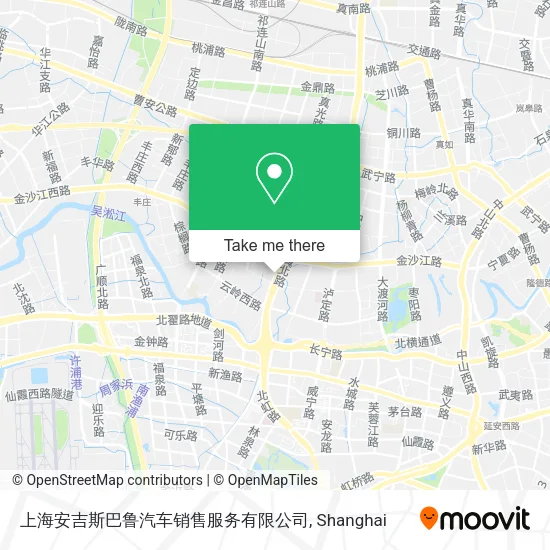 上海安吉斯巴鲁汽车销售服务有限公司 map