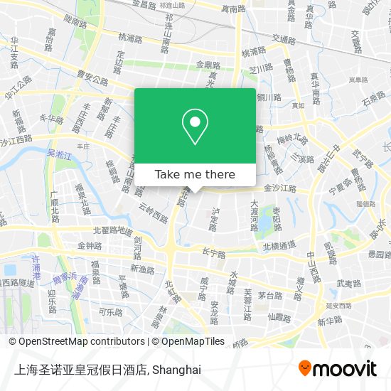上海圣诺亚皇冠假日酒店 map